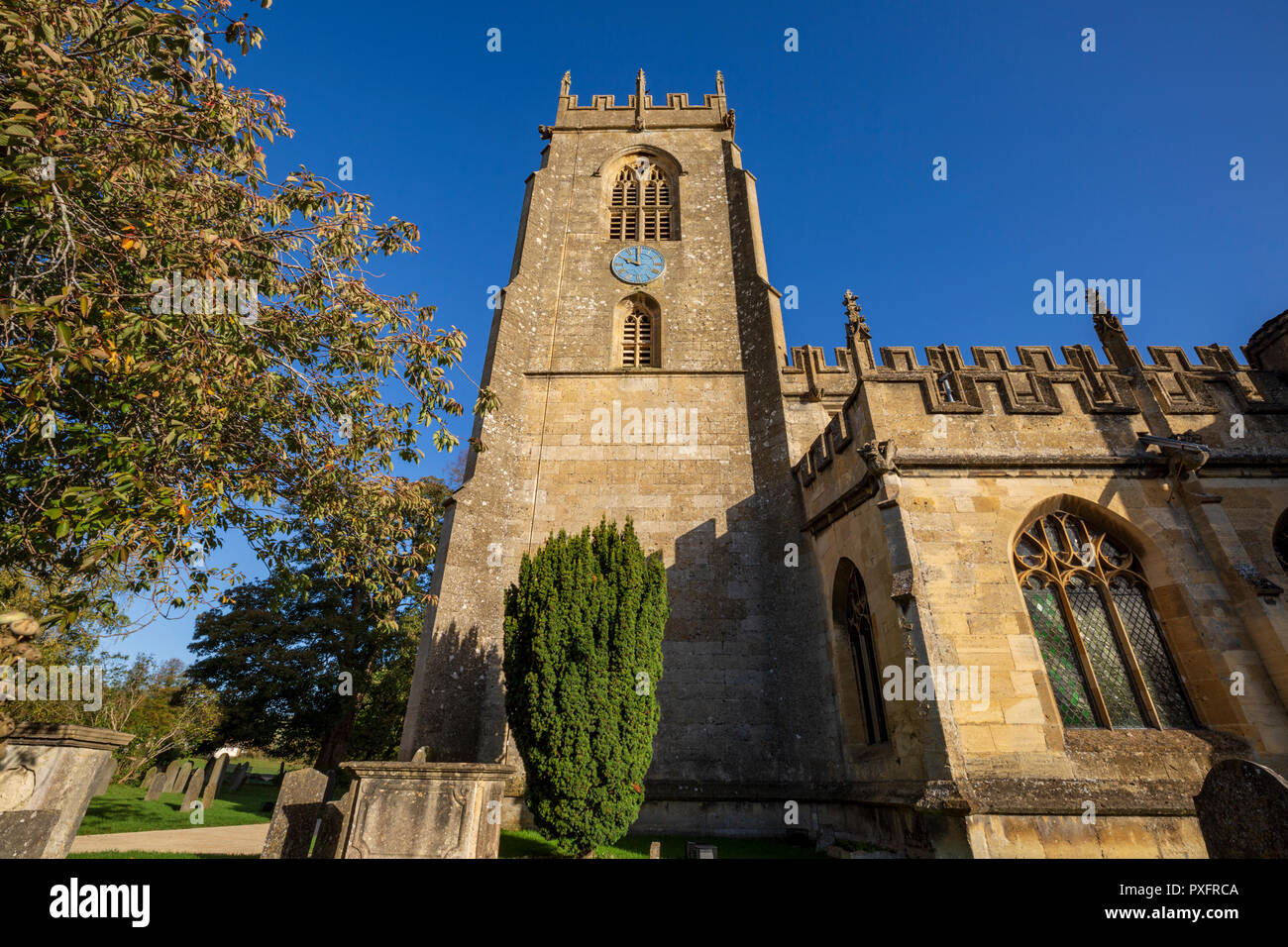 St Peter's Church at Winchcombe, Cotswolds, Gloucestershire, England Stock Photo