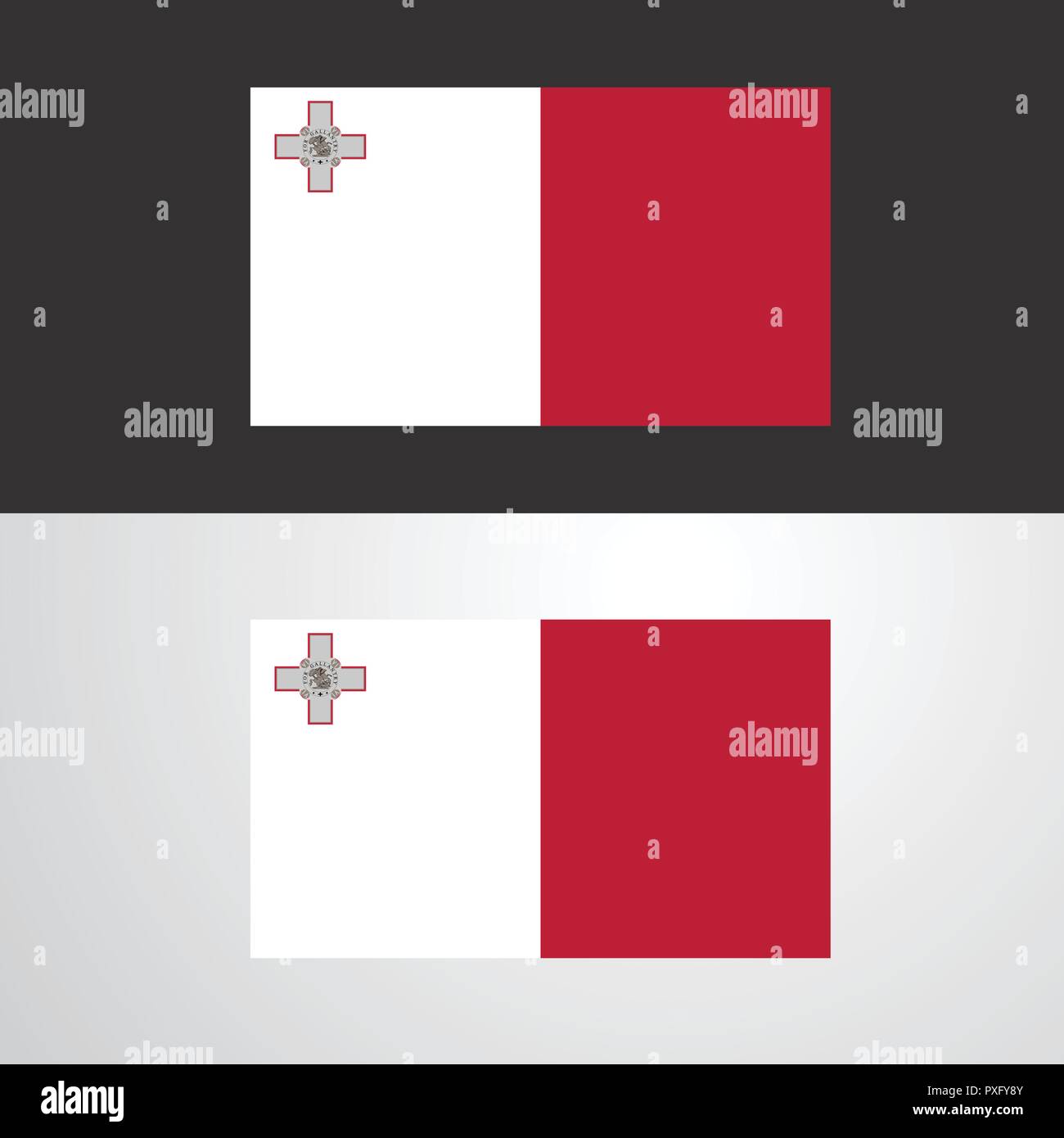 Malta Flag banner design Stock Vector Image & Art Alamy