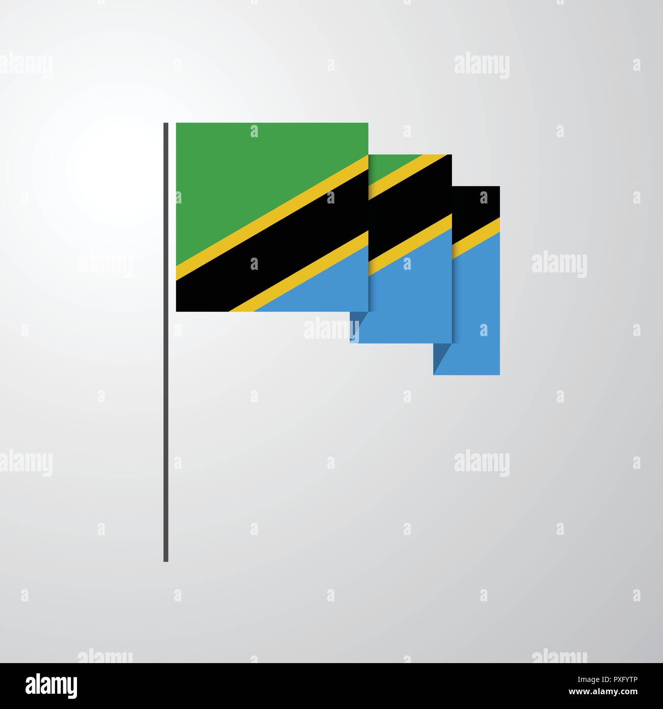 Tanzania waving Flag creative background Stock Vector Image & Art - Alamy