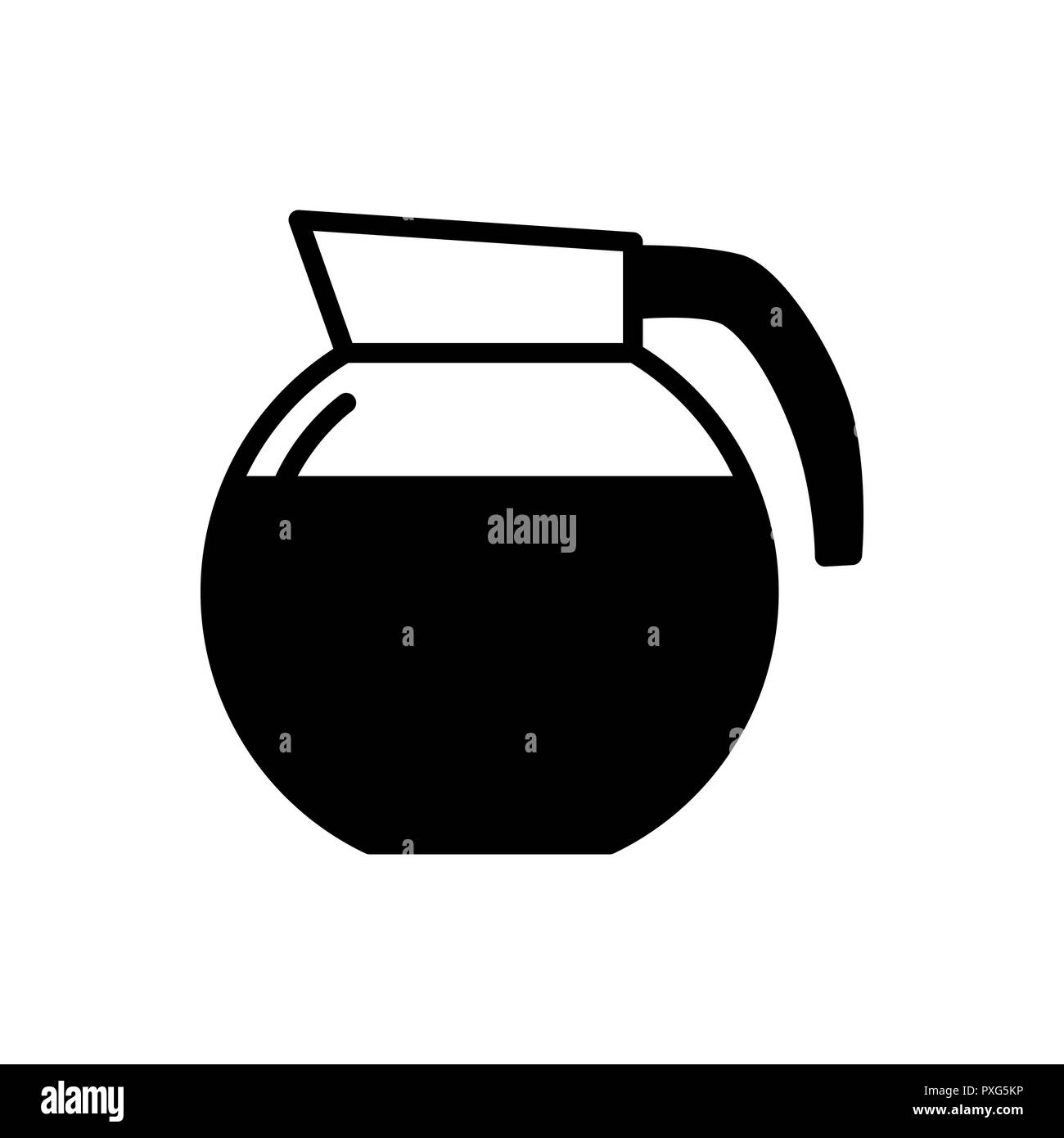 Coffee maker simple flat style vector icon Stock Vector Image & Art - Alamy