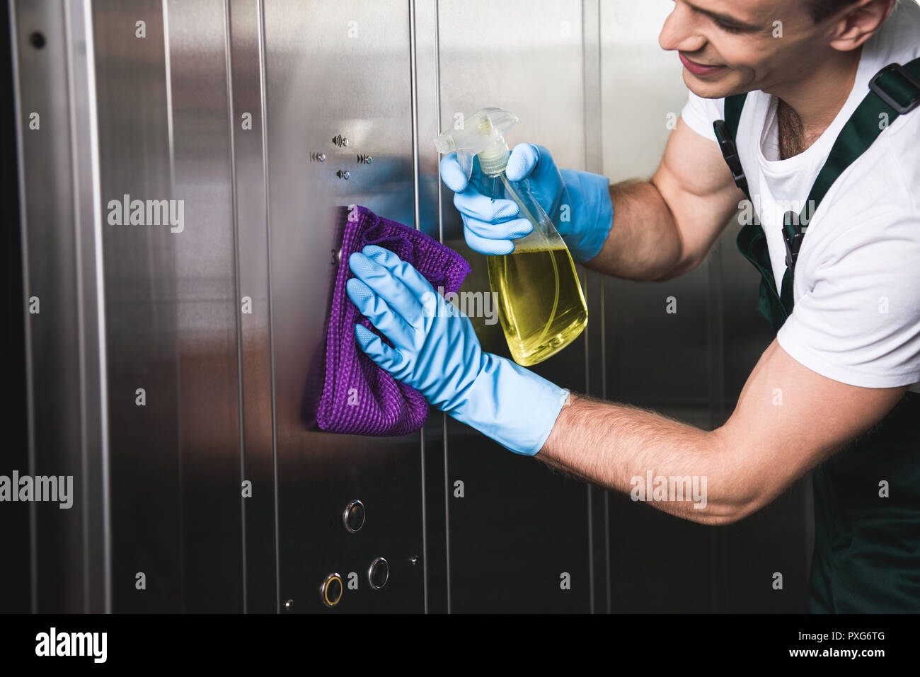 Male janitor rag detergent hi-res stock photography and images - Alamy