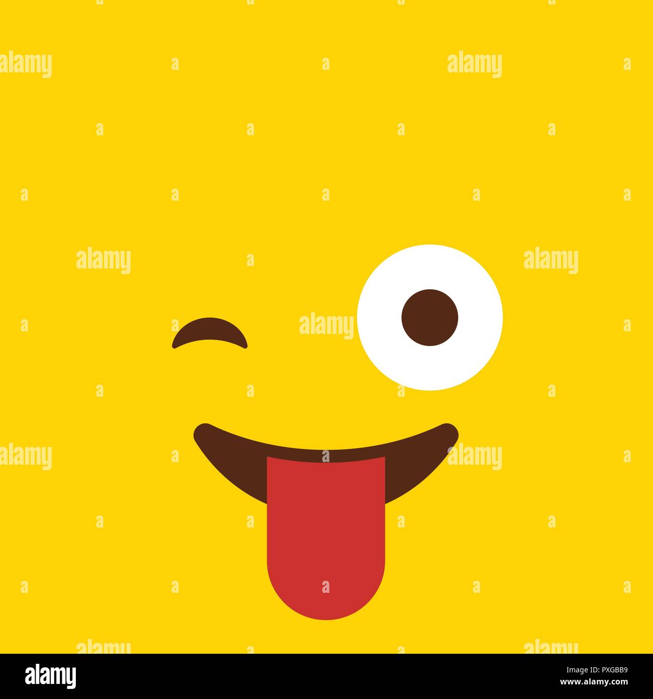 Naughty emoji icon design vector Stock Vector Image & Art Alamy