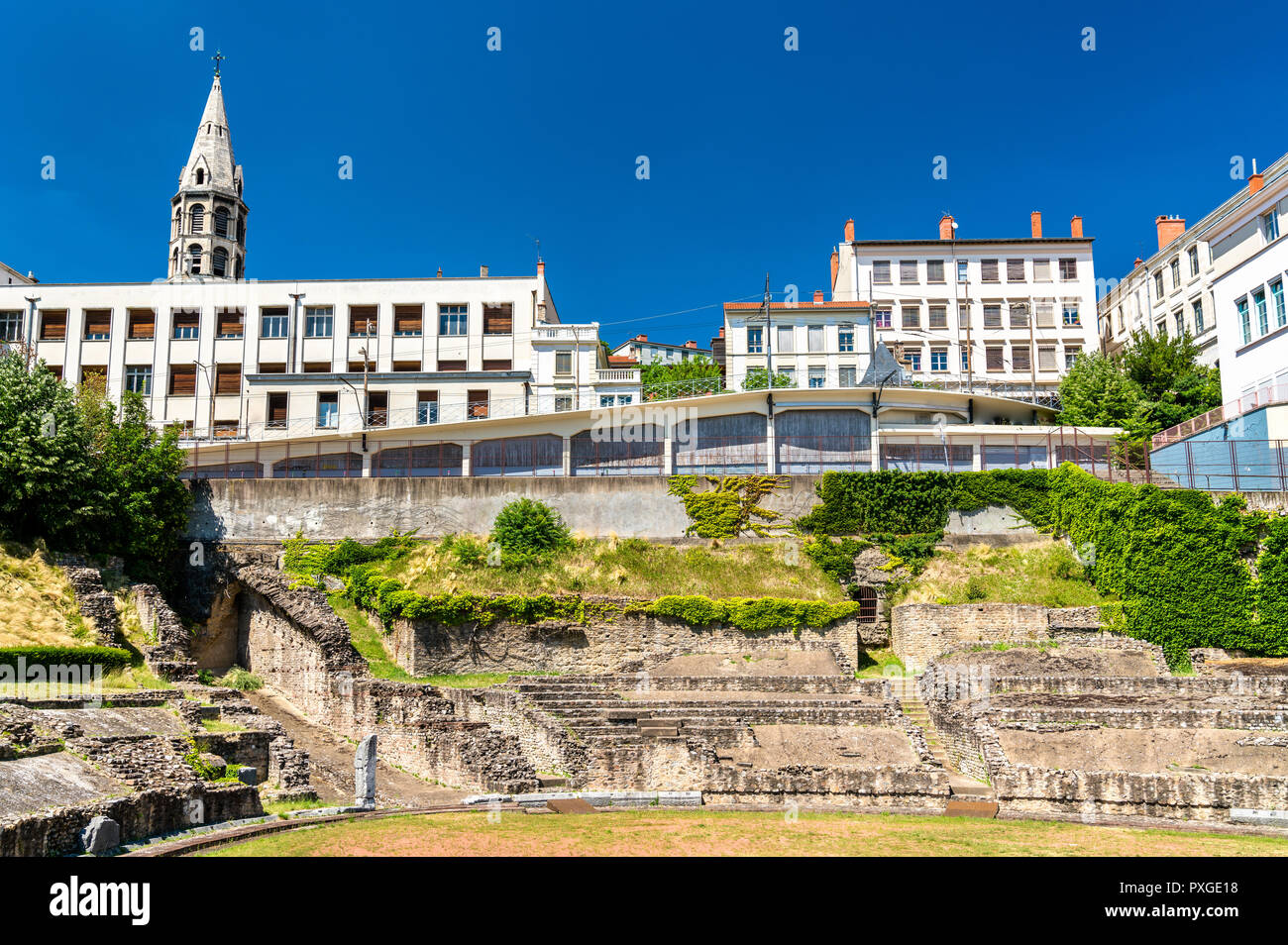 Amphitheatre of the Three Gauls in Lyon, France Stock Photo Alamy Amphitheatre of the Three Gauls in Lyon, France Stock Photo Alamy