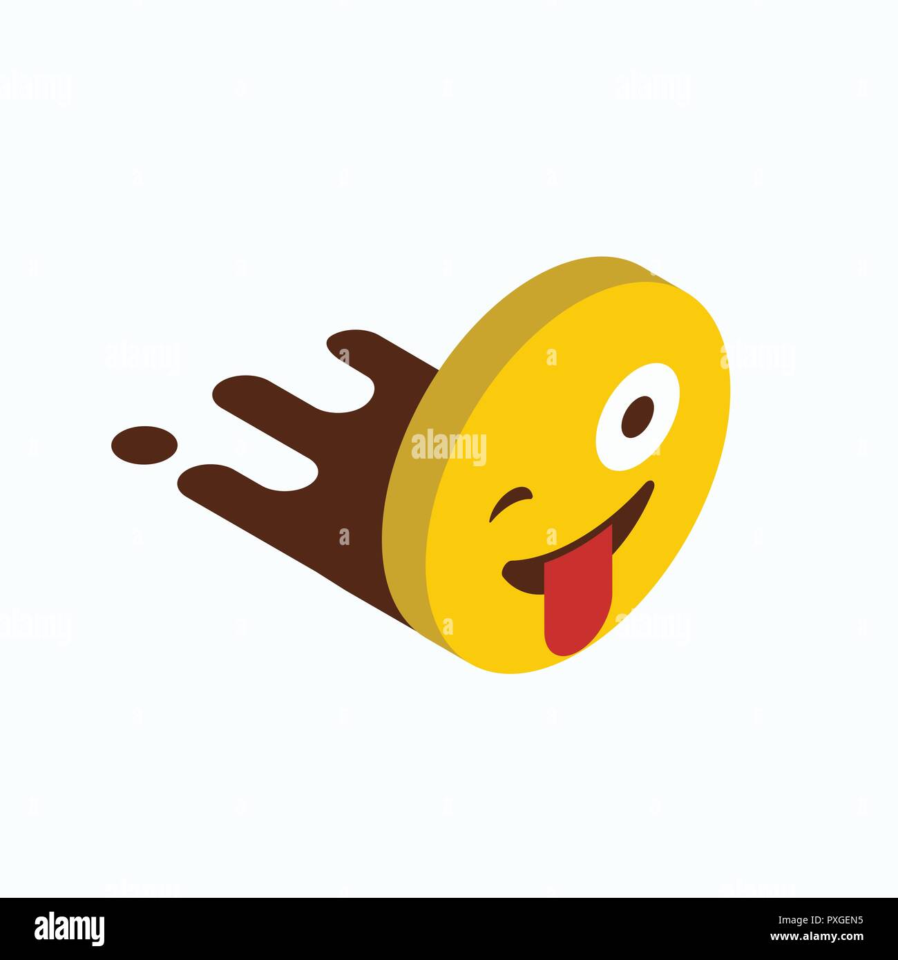 Naughty emoji icon design vector Stock Vector Image & Art Alamy