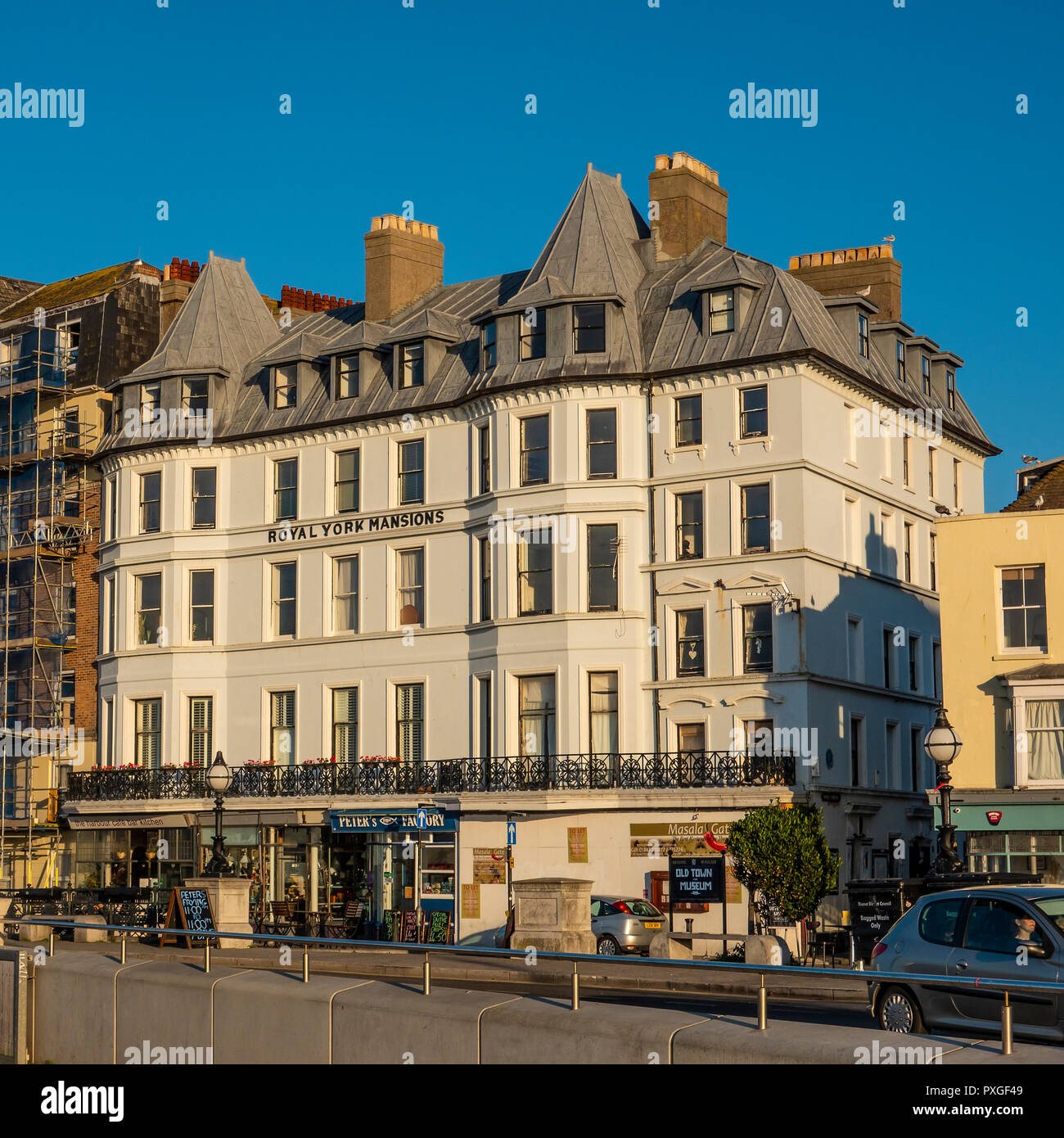 Royal York Mansions,The Parade,Margate,Once the Home of Prince Frederick,Duke of York,Margate,Thanet,Kent,England Stock Photo