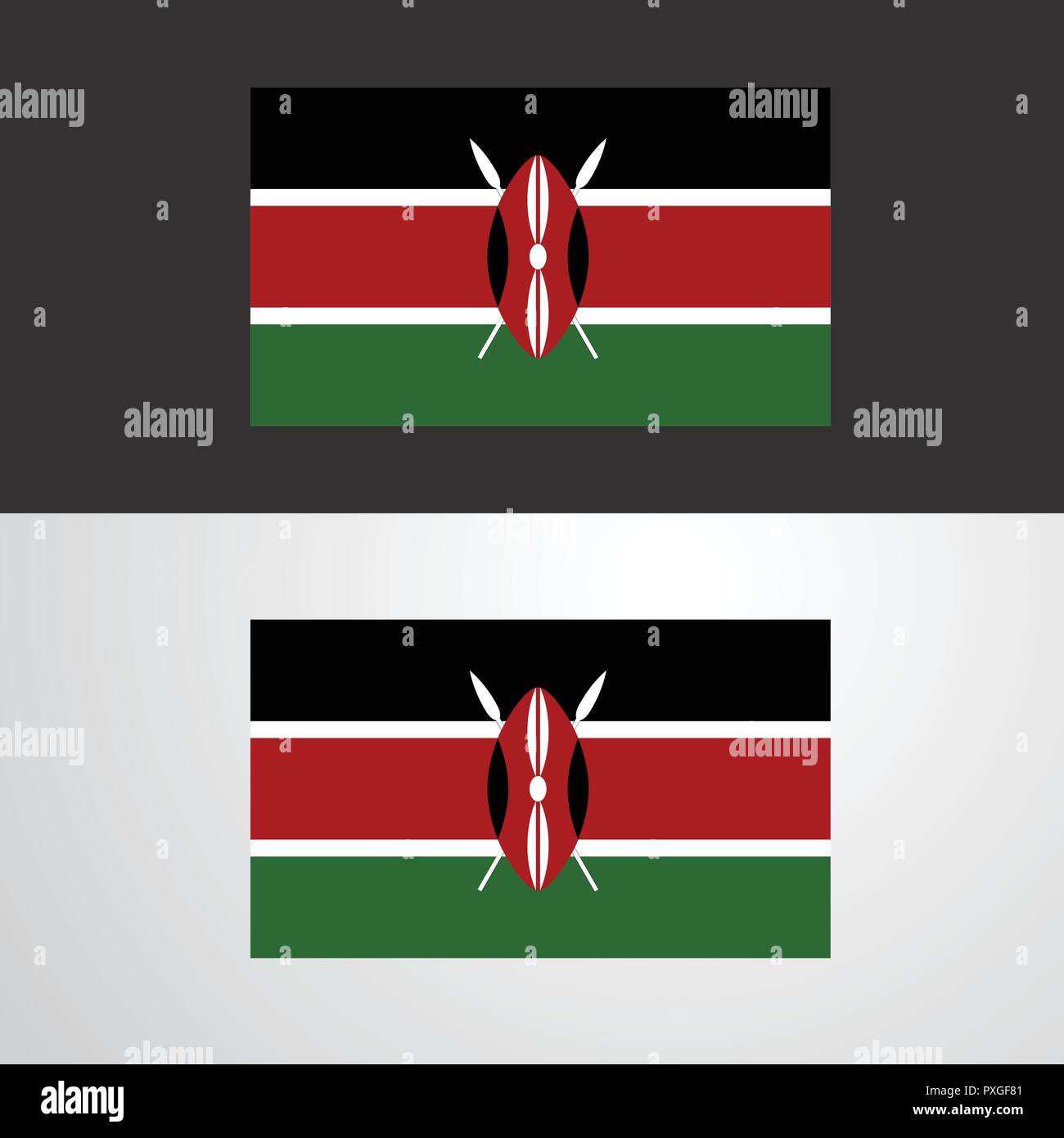 Kenya Flag banner design Stock Vector Image & Art Alamy