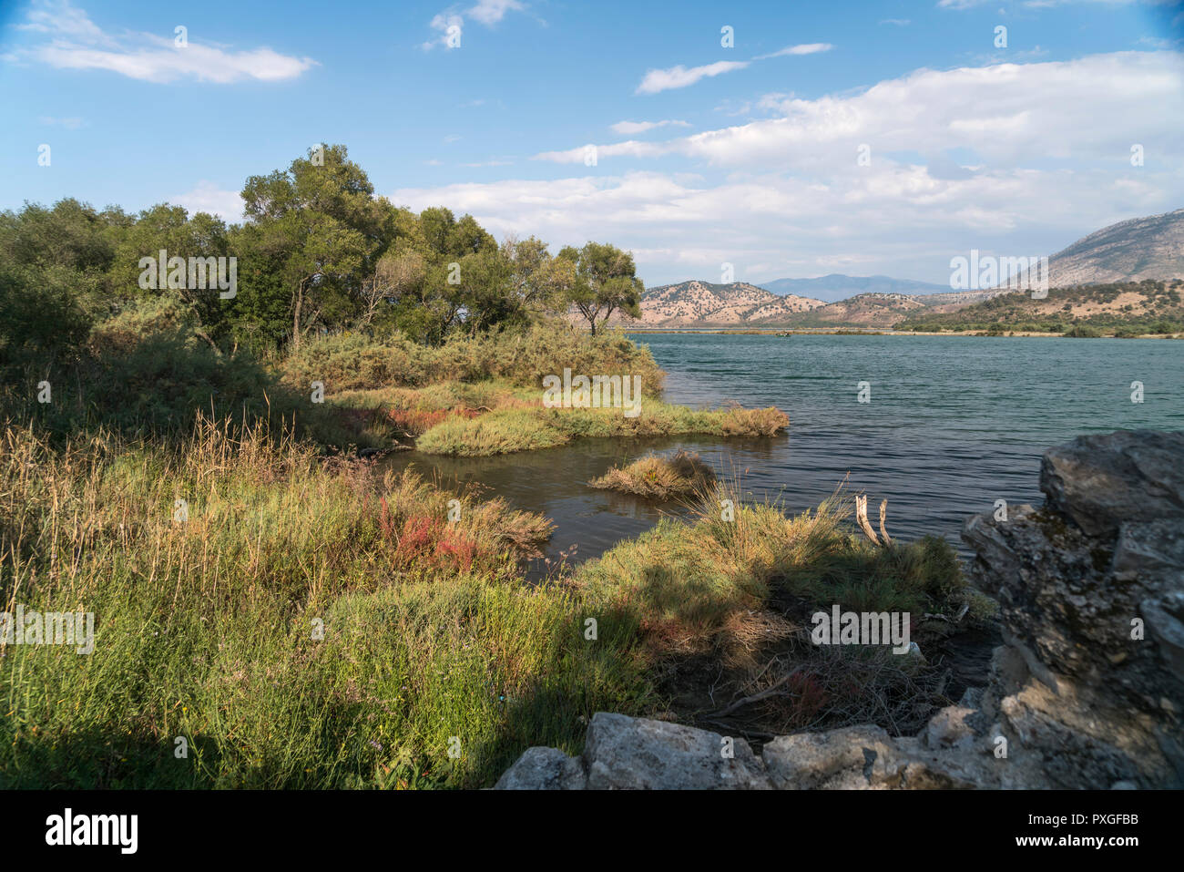 Landschaft im Nationalpark Butrint, Albanien, Europa | Landscape at Butrint National Park,  Albania, Europe Stock Photo