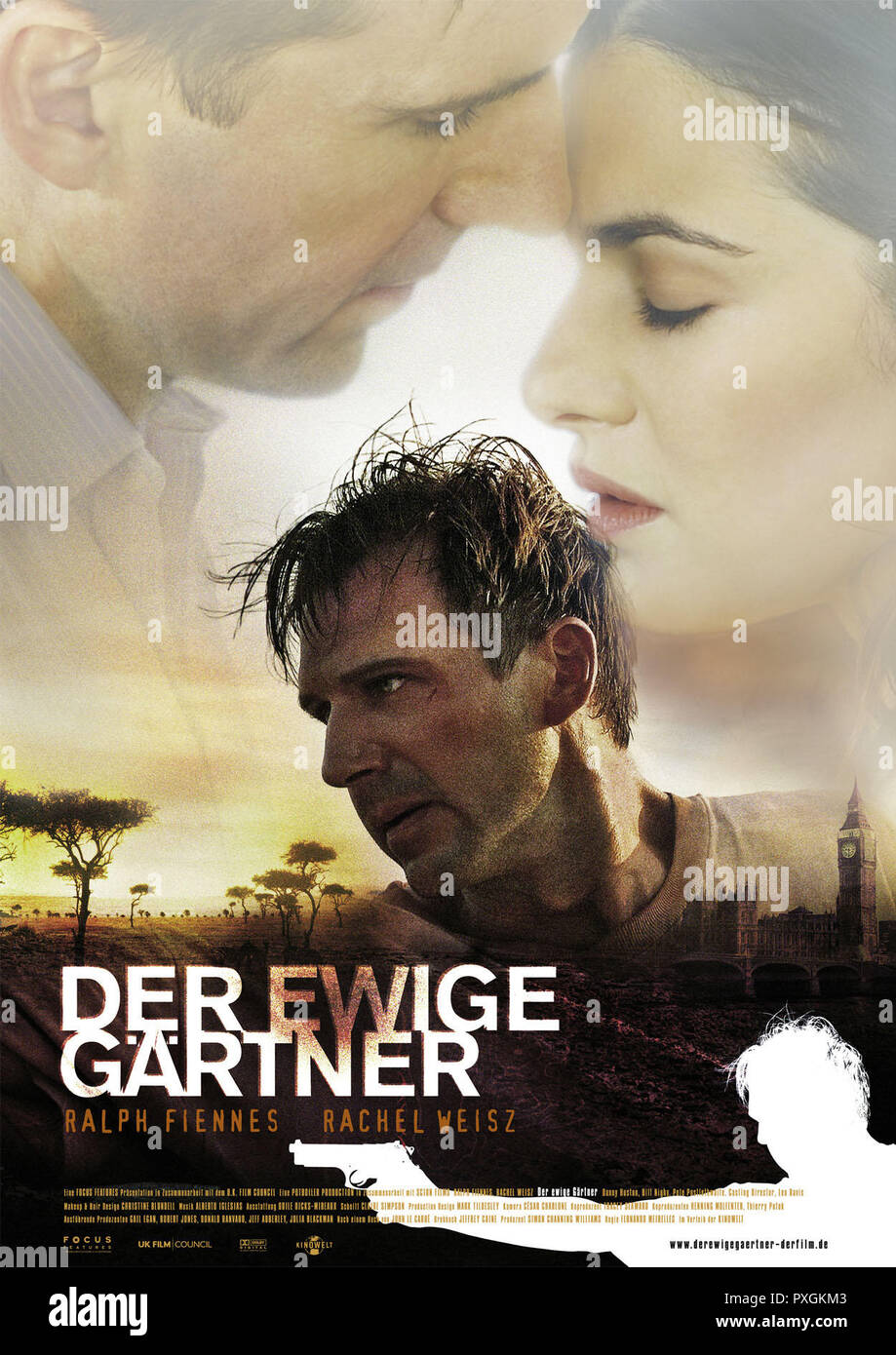 Der ewige Gärtner aka. The Constant Gardener, 2005 Regie: Fernando Meirelles, Filmplakat Stock Photo