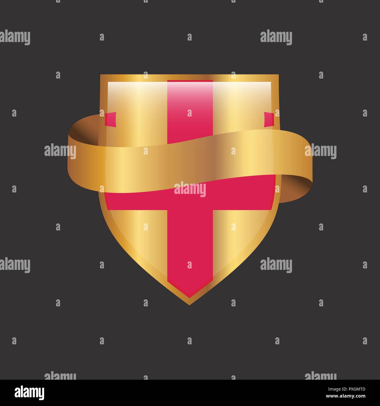 flag Golden badge design vector Stock Vector Image & Art Alamy