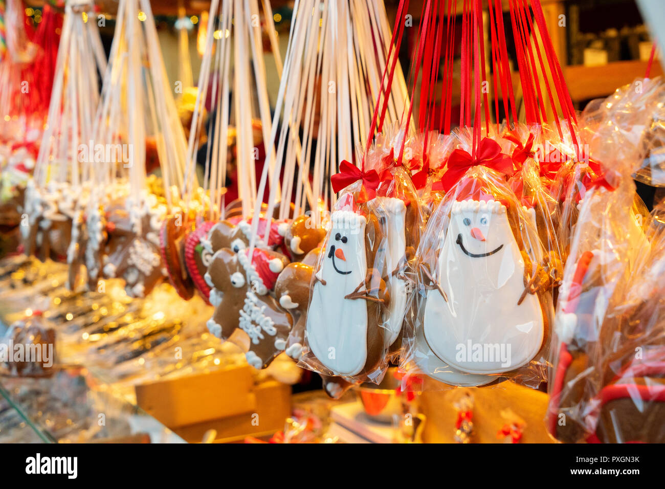 Ginger bread traditional cookies Stock Photo