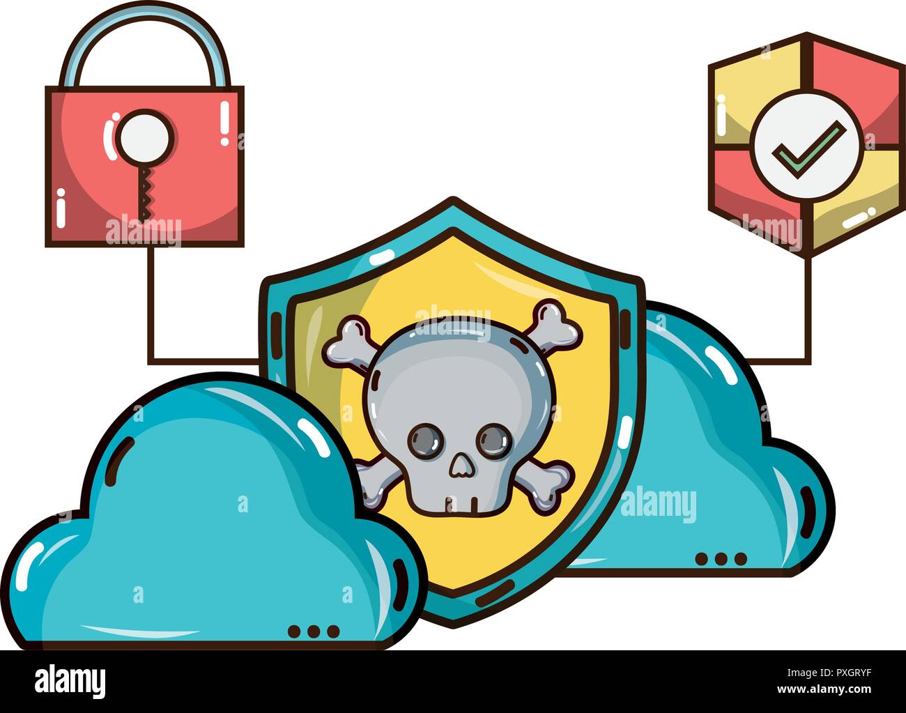 Cyber security technology Stock Vector Image & Art - Alamy