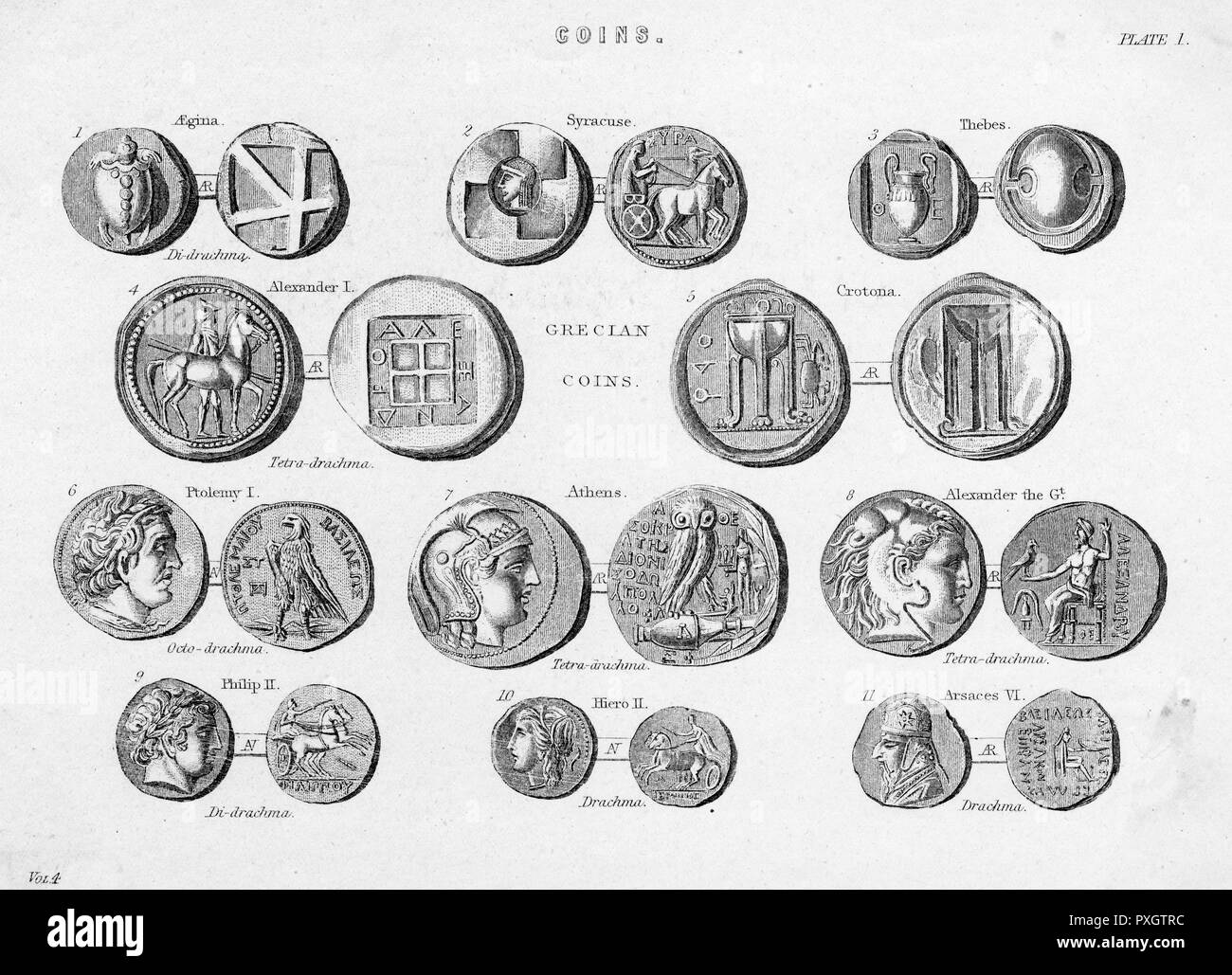 Coins ancient Black and White Stock Photos & Images - Alamy