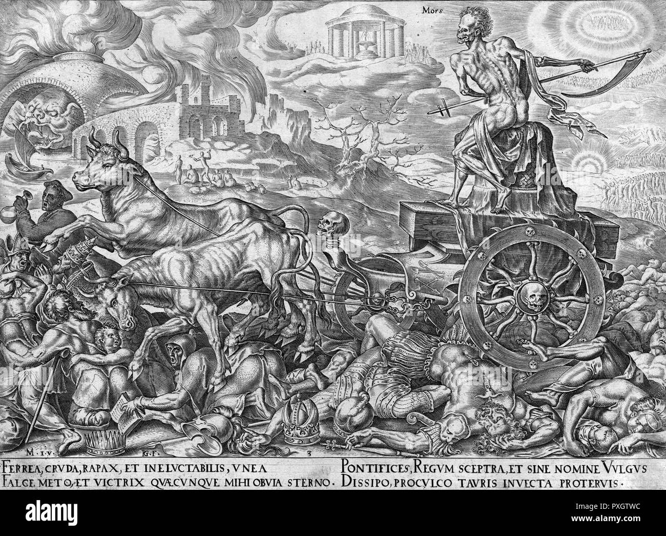 Kings and popes, warriors and women with their children Death