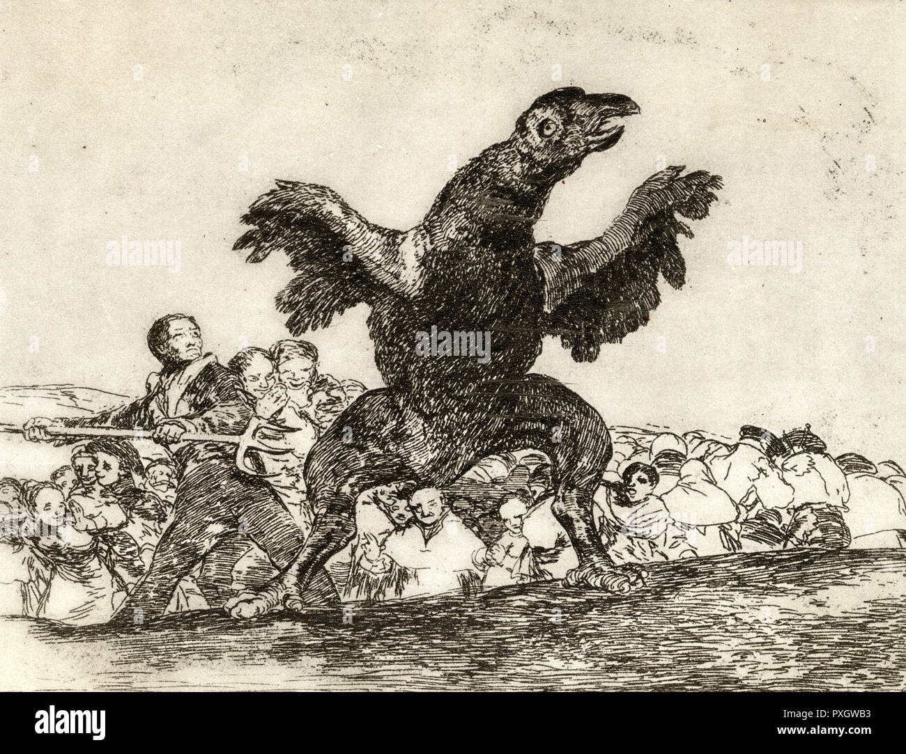 SPAIN GOYA WAR VULTURE Stock Photo