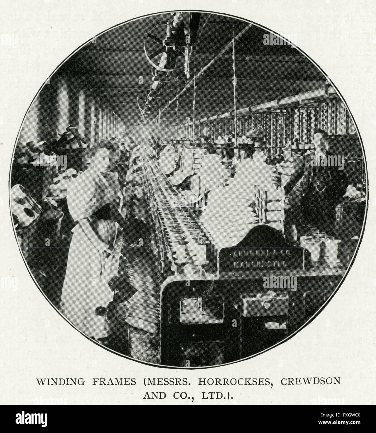 COTTON MILL 1902 Stock Photo