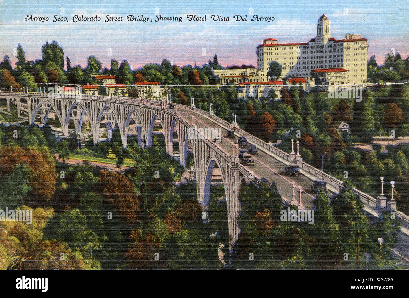 Pasadena, California, USA - Colorado Street Bridge Stock Photo