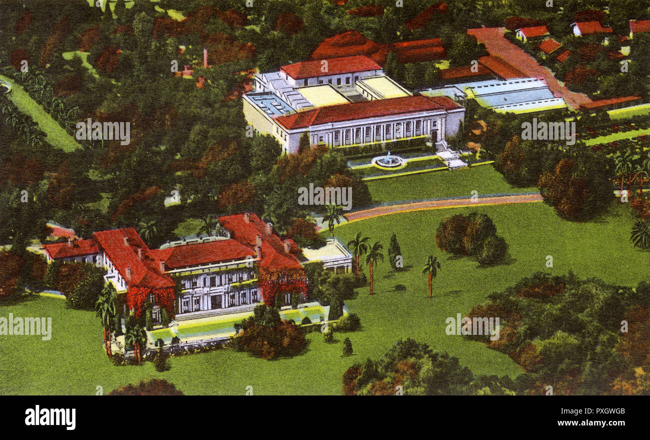 Pasadena, California, USA - Henry E. Huntington Library Stock Photo