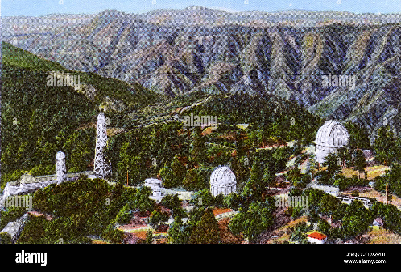 Pasadena, California, USA Mount Wilson Observatory Date 1946 Stock