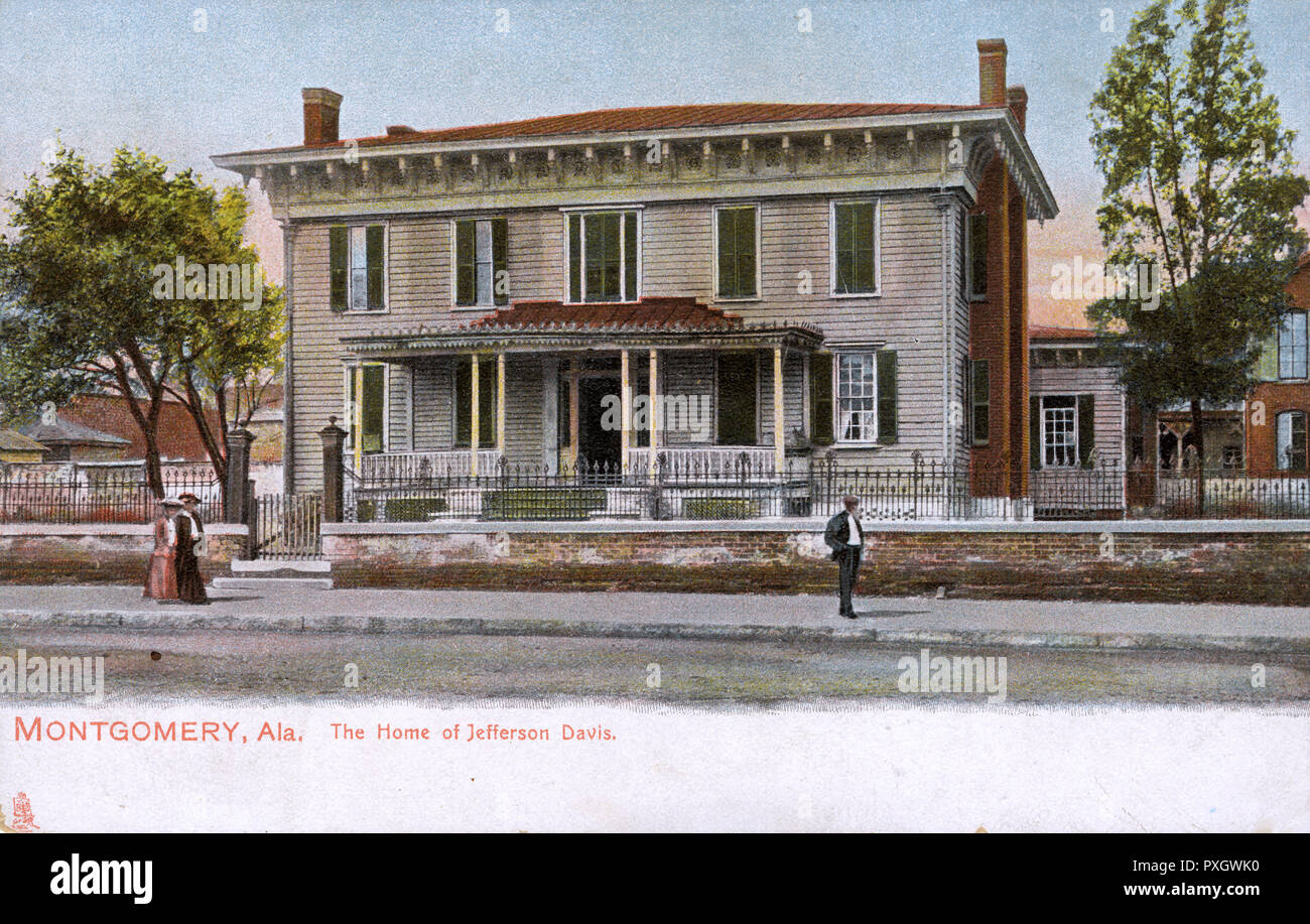 The Home of Jefferson Davis Montgomery, Alabama, USA Stock Photo Alamy
