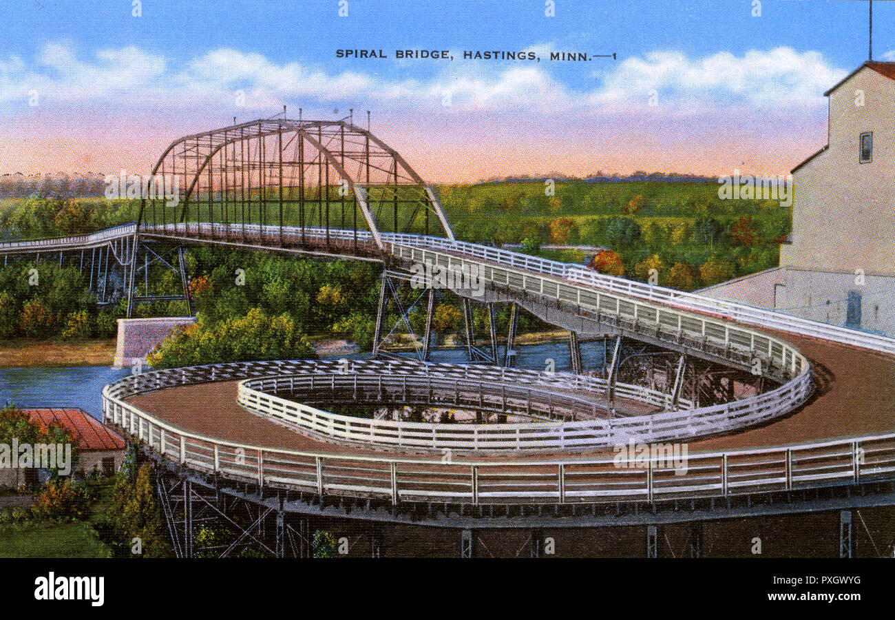 The Spiral Bridge Hastings, Minnesota, USA Stock Photo Alamy
