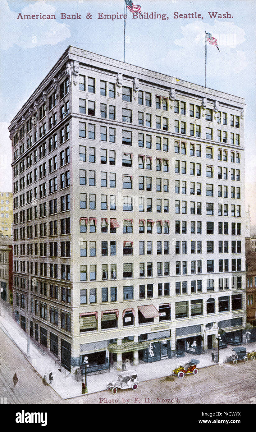 American Bank & Empire Building, Washington, Seattle, USA Stock Photo
