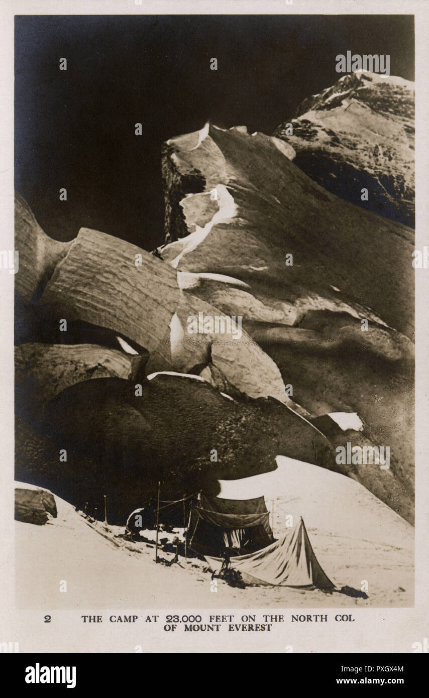 1922 British Mount Everest Expedition Stock Photo