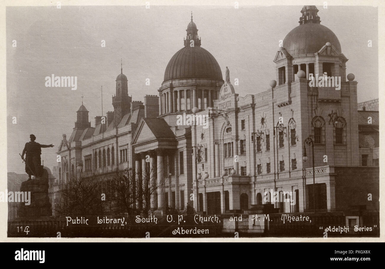 Aberdeen, Scotland Public Library and Theatre Stock Photo Alamy
