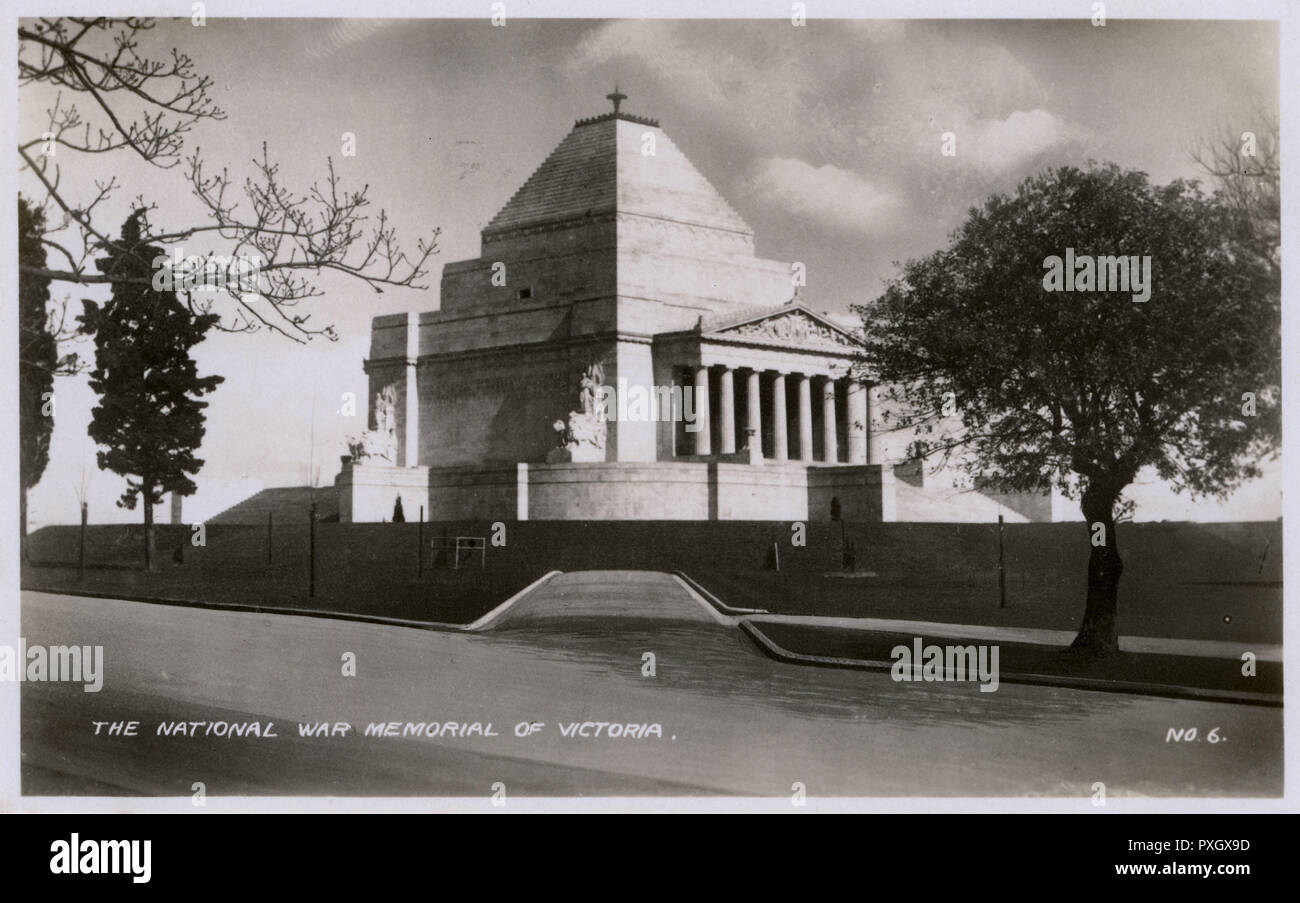 The Shrine of Remembrance - Melbourne, Australia Stock Photo