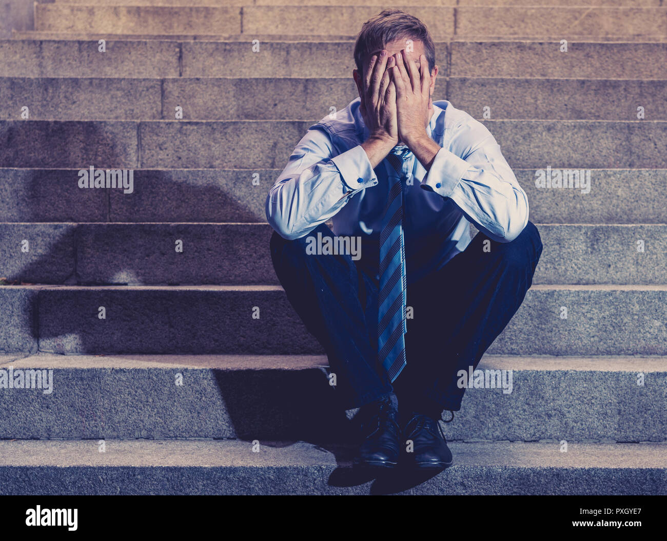 Desperate Stress Stressed Depressed Depression Hi Res Stock Photography