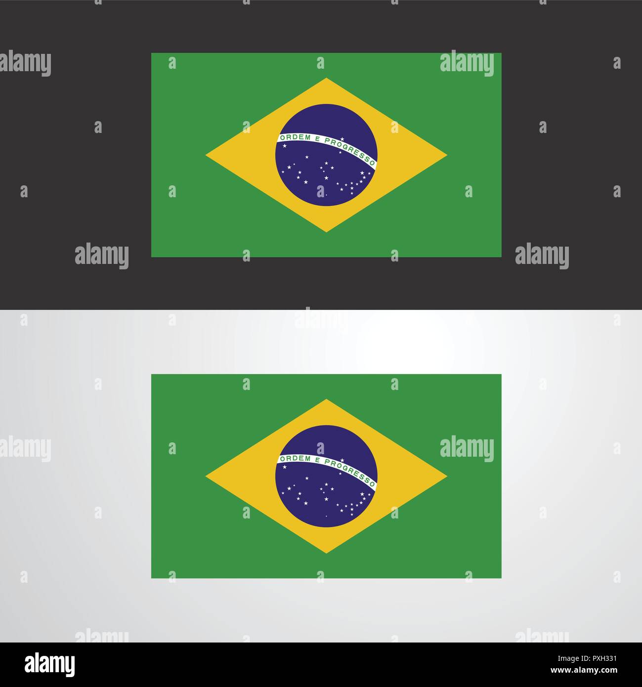 Brazil Flag banner design Stock Vector Image & Art - Alamy