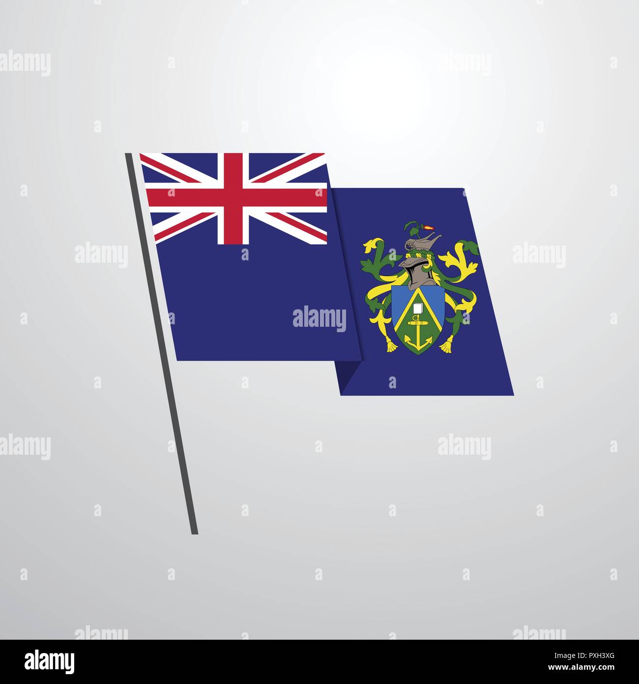 Pitcairn Islnand Stock Vector