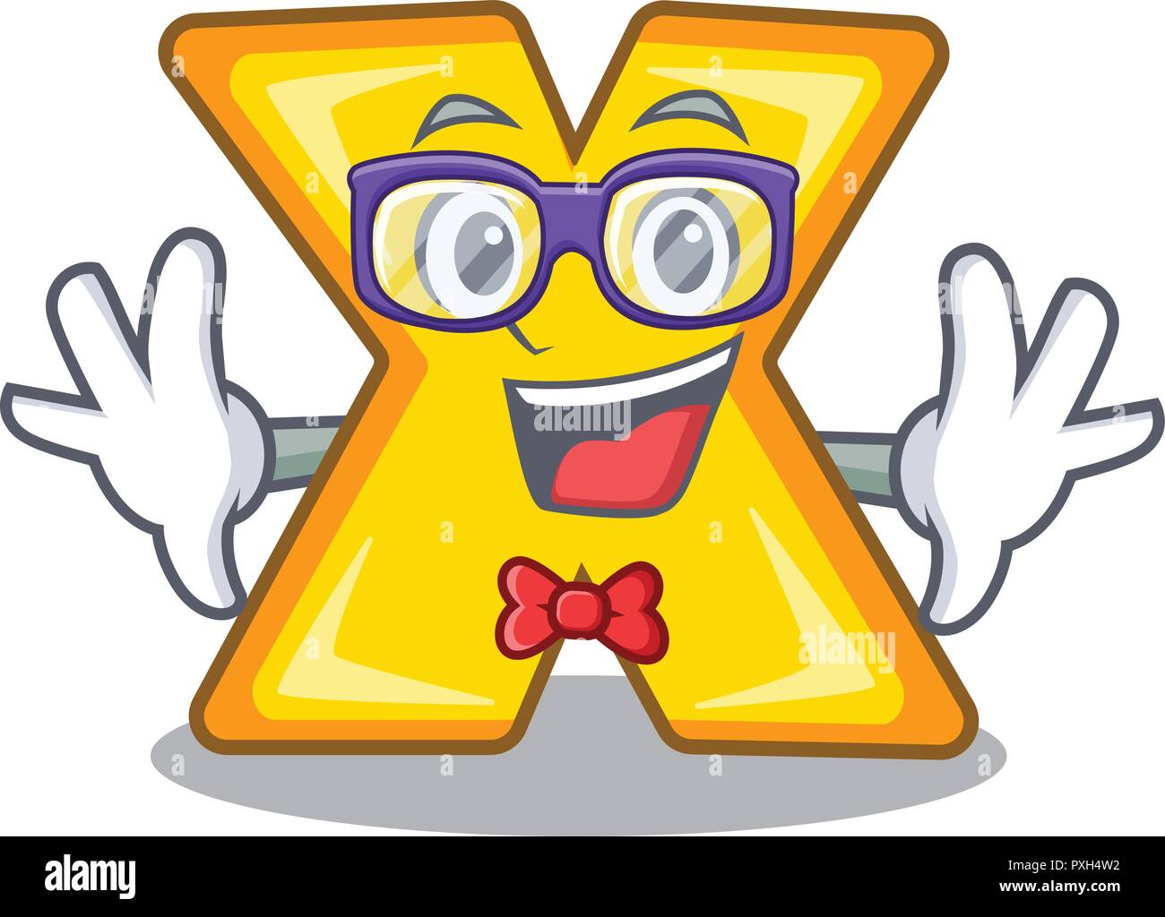 Geek cartoon multiply of a delete sign Stock Vector Image & Art - Alamy
