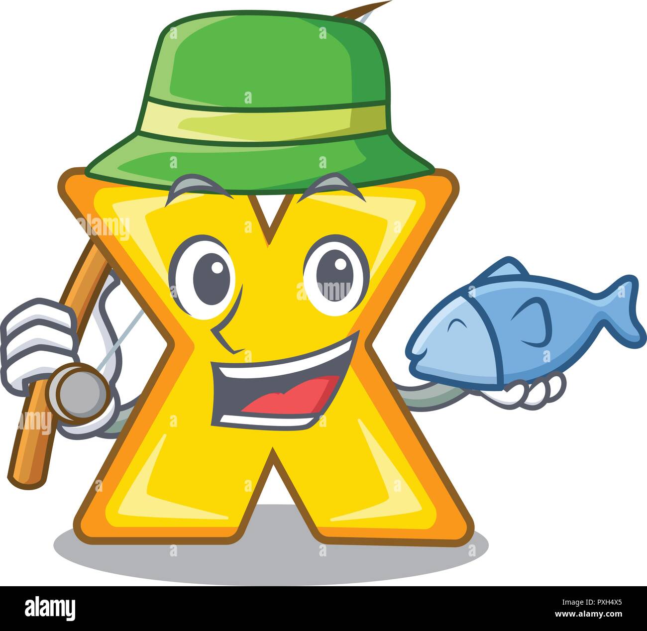 Fishing cartoon multiply sign for calculate math Stock Vector Image ...