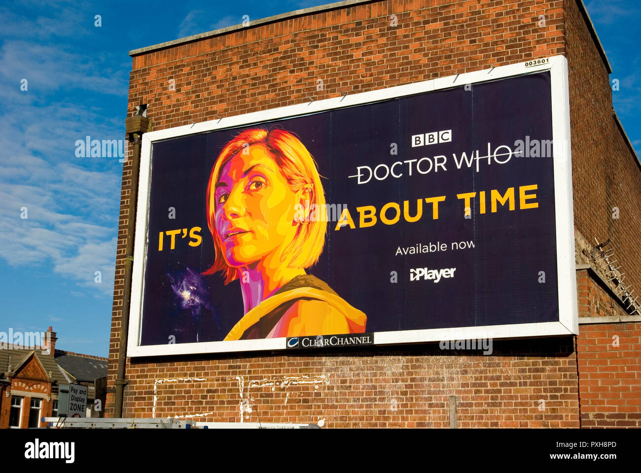 Billboard Advertising Dr Who Stock Photo