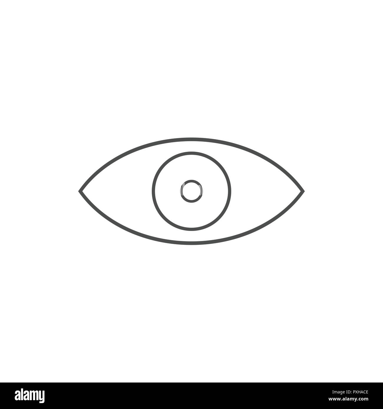 Eye icon. Vector Simple flat Stock Vector Image & Art - Alamy
