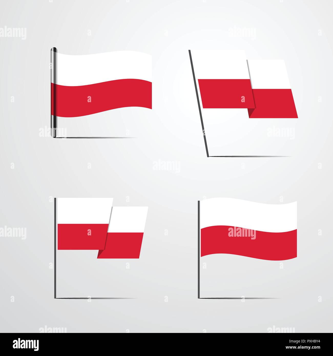Vector flag pol Stock Vector Images - Alamy