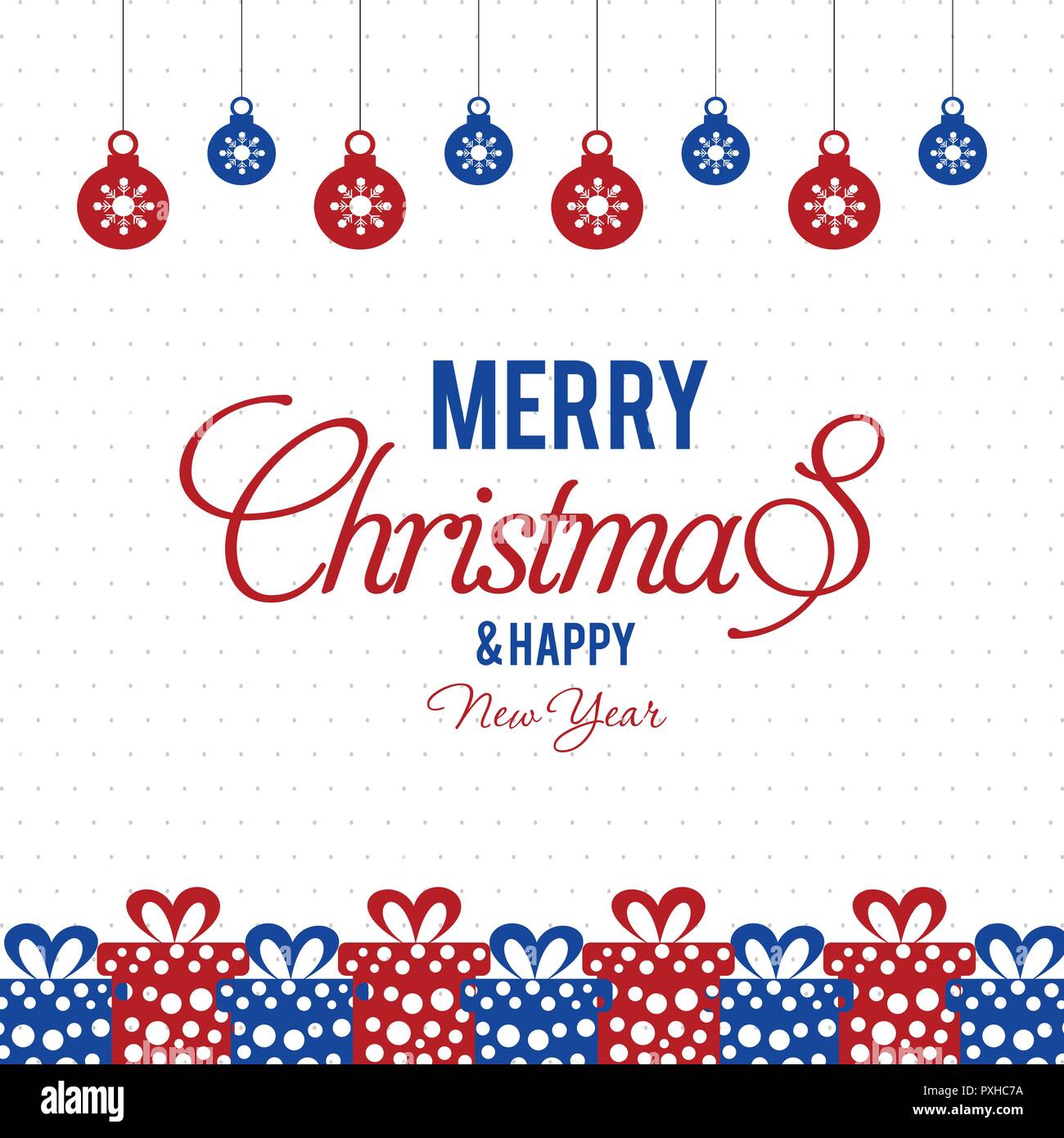 Merry Christmas creative design with white background vector Stock ...