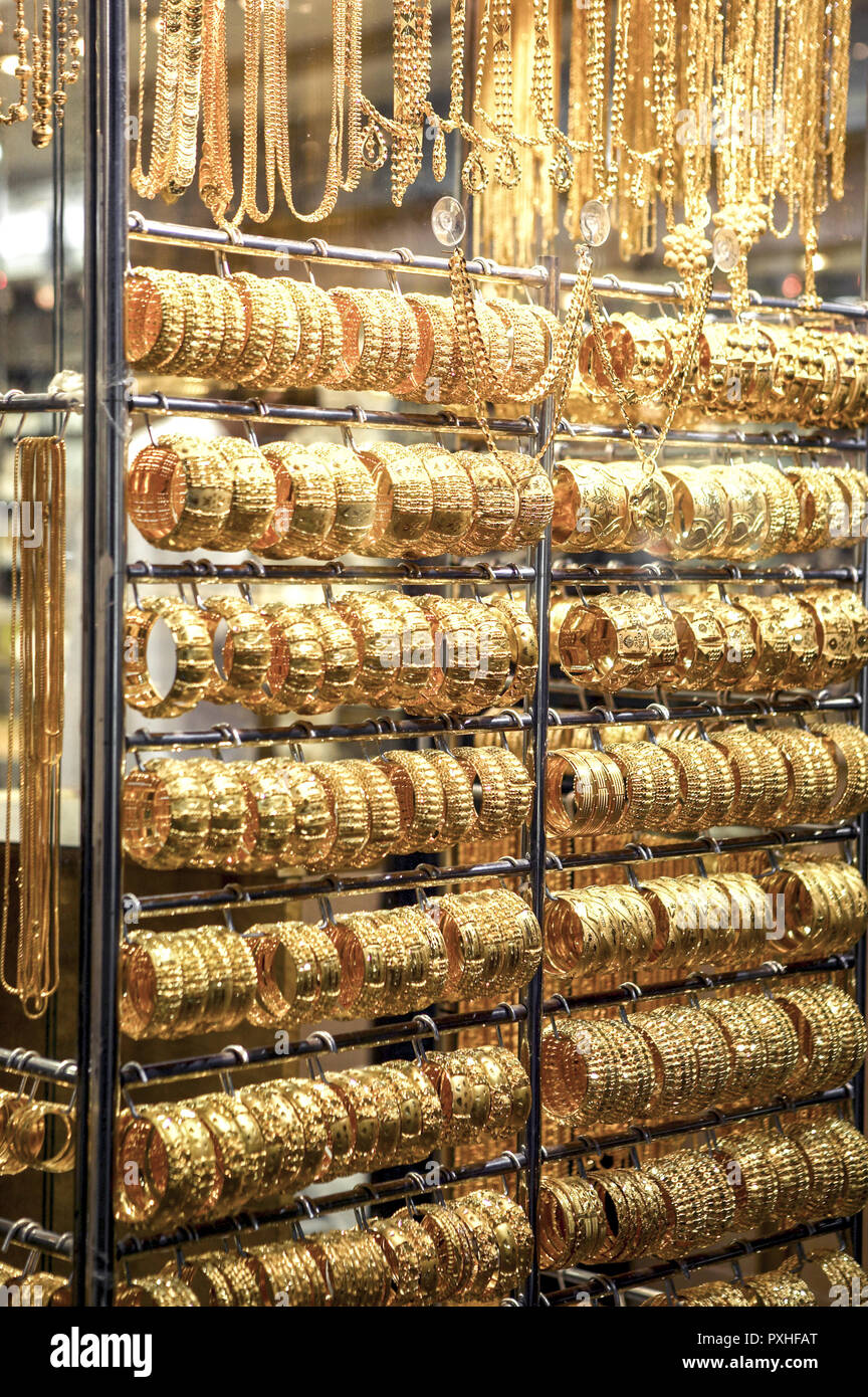 Dubai, Gold Souk Stock Photo