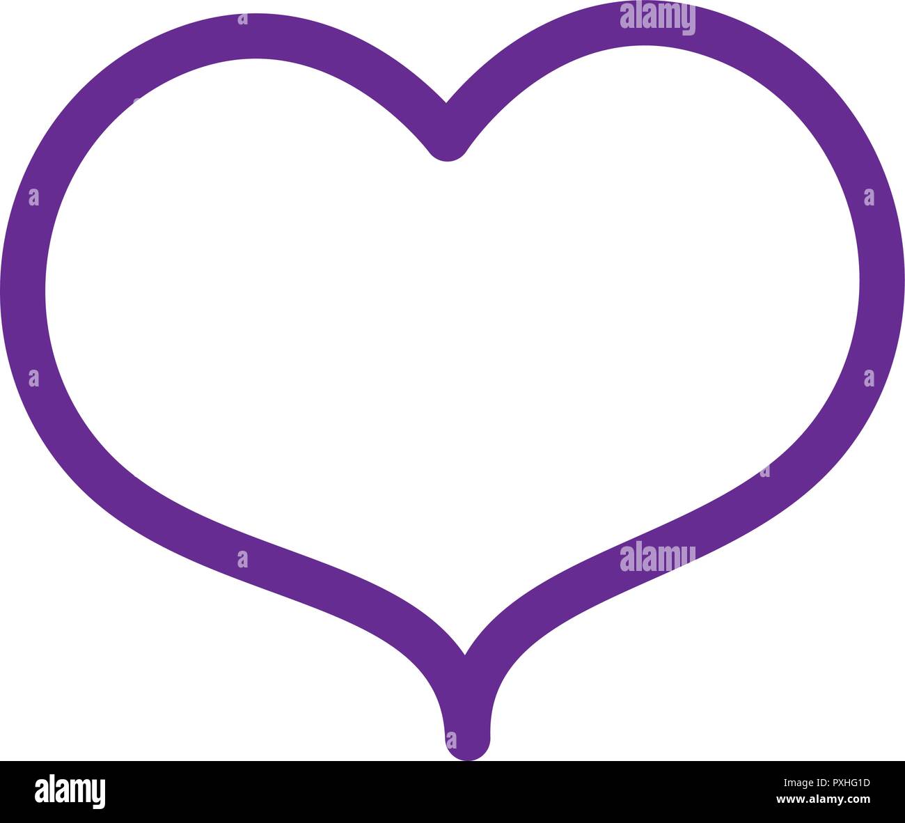 cute heart love drawing vector illustration design Stock Vector Image