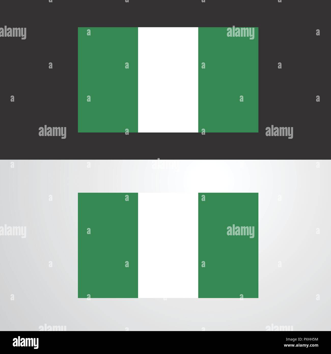 Nigeria Flag banner design Stock Vector Image & Art Alamy