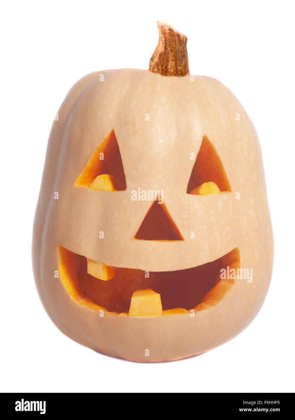 Halloween Pumpkin isolated on white background Stock Photo - Alamy