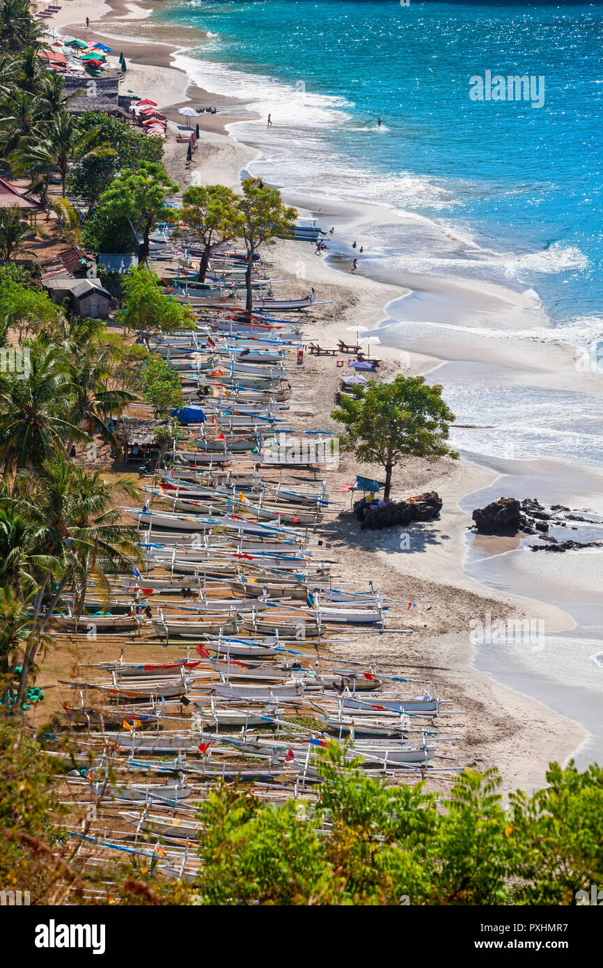Aerial view of Pantai pasir putih ( White sand beach ) - beautiful beach  hidden in tropical jungle. Popular travel destination of Bali island day  tour Stock Photo - Alamy
