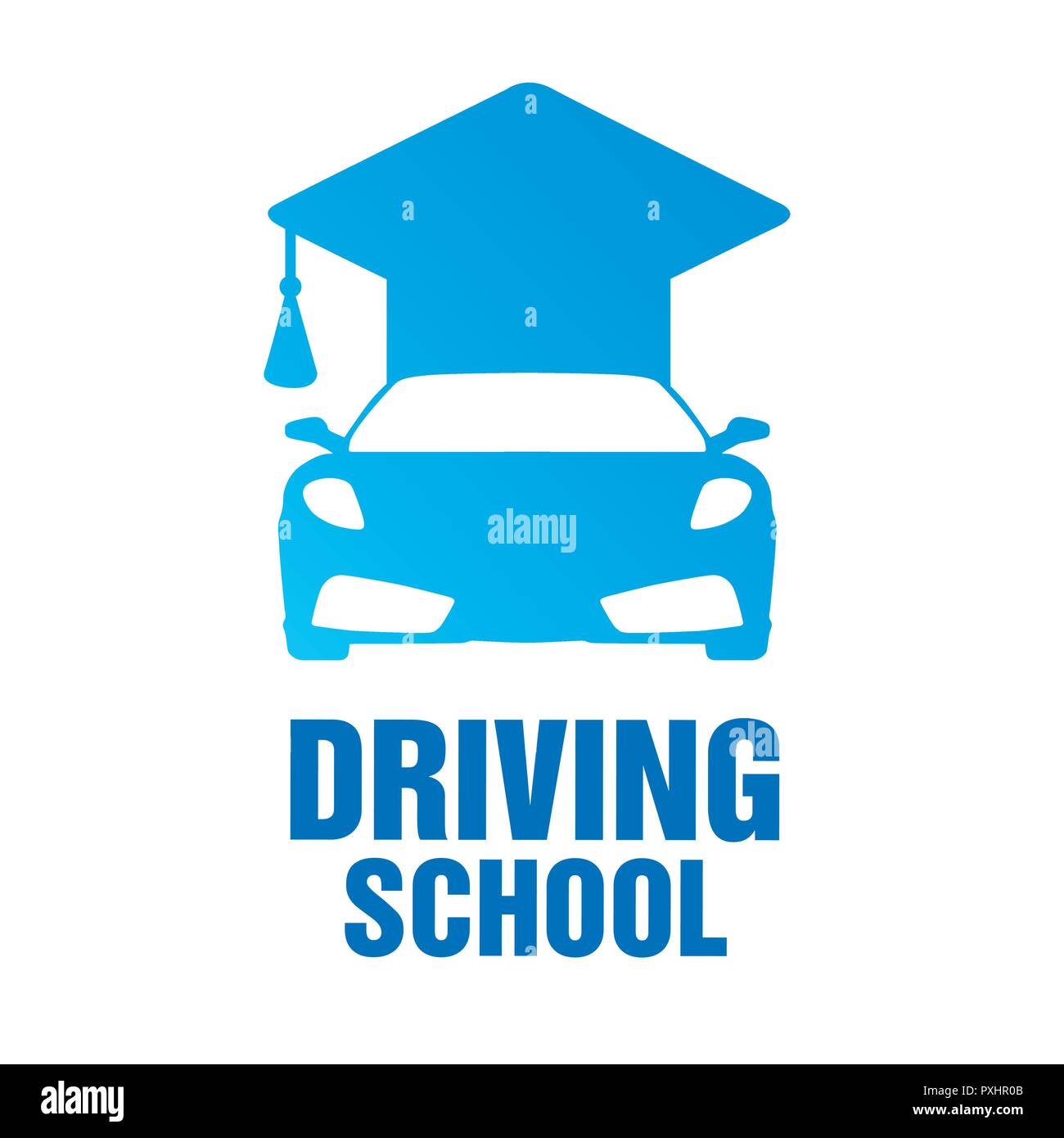 Logo Of Driving School Car And Mechanic Stock Vector Art