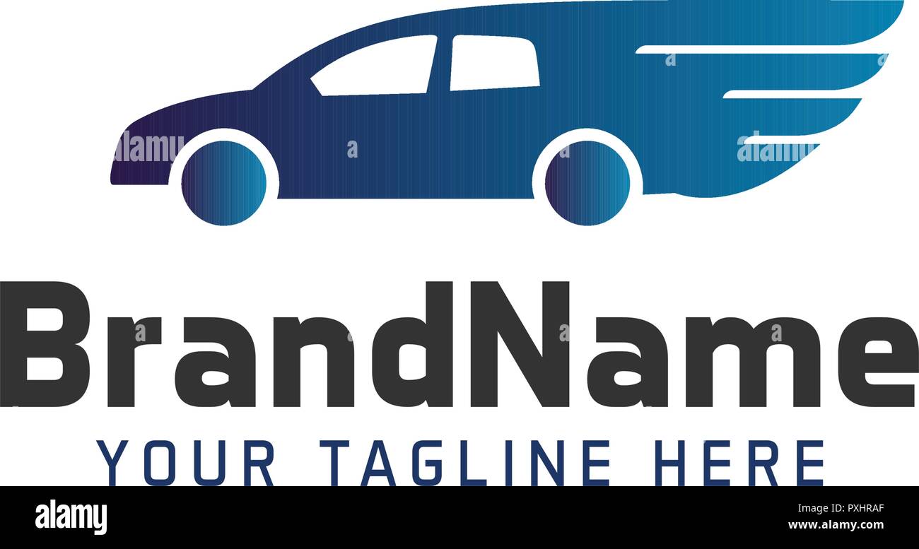 Logo car with wings Stock Vector Image & Art Alamy