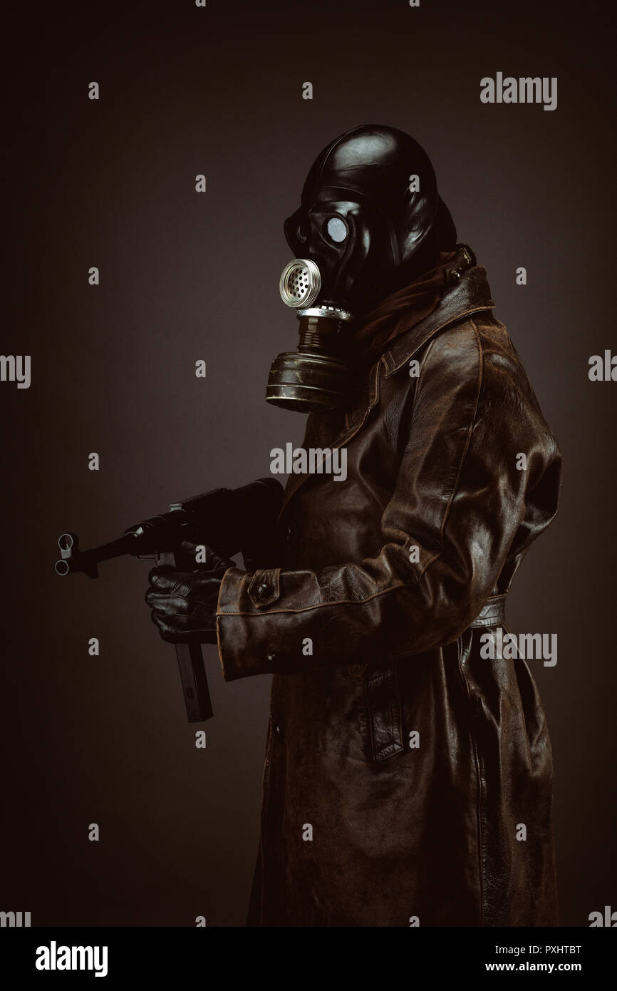 Portrait of a post apocalyptic warrior Stock Photo - Alamy