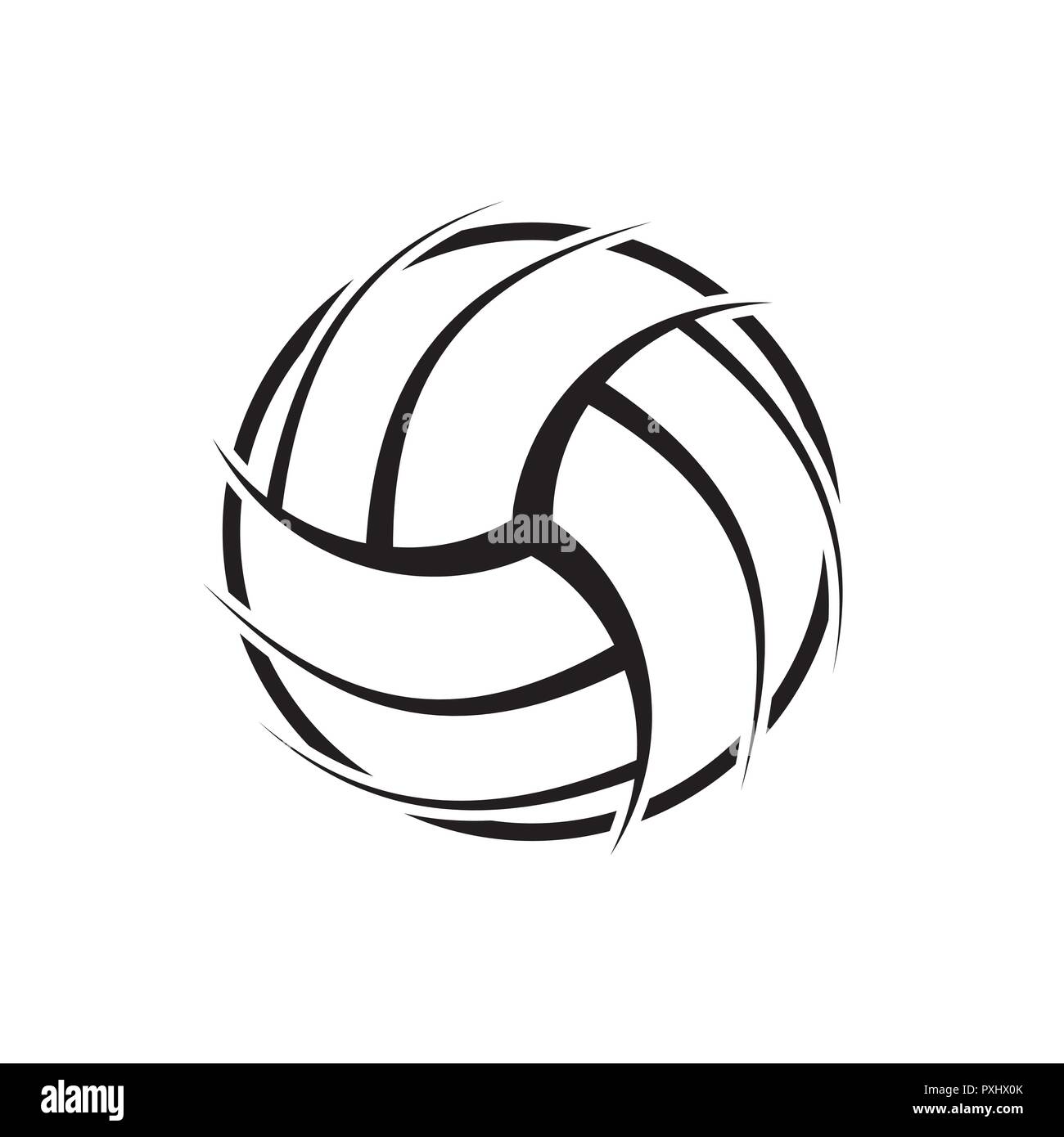 Volleyball Black Background