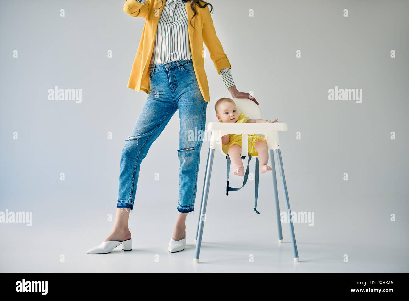 baby standing high chair