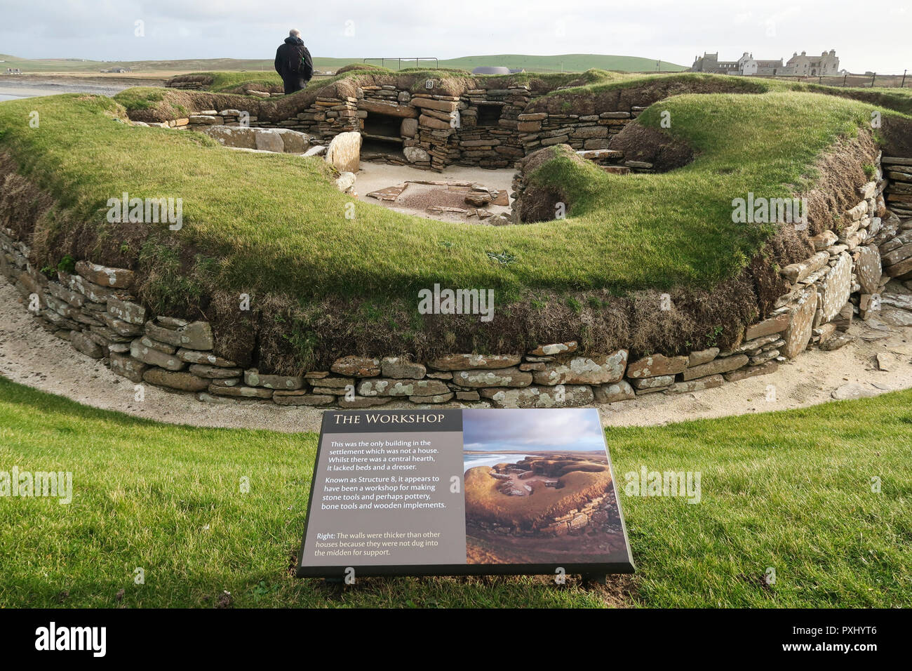 Skara Brae neolithic village Orkney Stock Photo