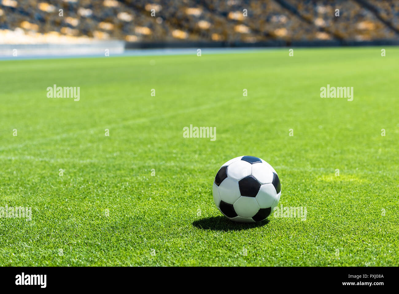 Soccer Ball Lying On Green Grass Of Stadium Stock Photo Alamy soccer-ball-lying-on-green-grass-of-stadium-stock-photo-alamy