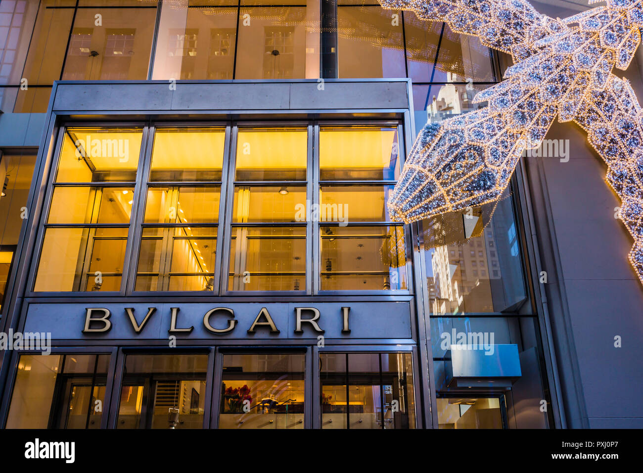 Bvlgari Fifth Avenue Manhattan New York, New York, USA Stock Photo - Alamy